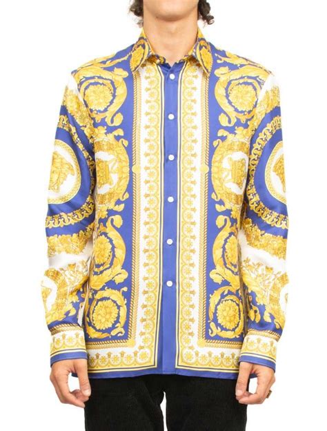 replica versace silk shirts uk|versace silk shirt sale.